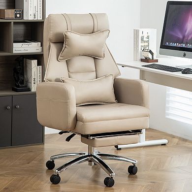 Pnronnc Ergonomic Office Chair with Footrest, High Back Reclining Computer Chair