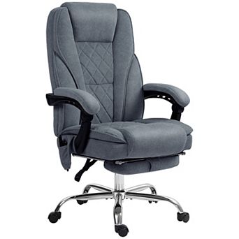 Pnronnc Massage Office Chair Adjustable Height Swivel Chair with Heated Reclining Desk Chair