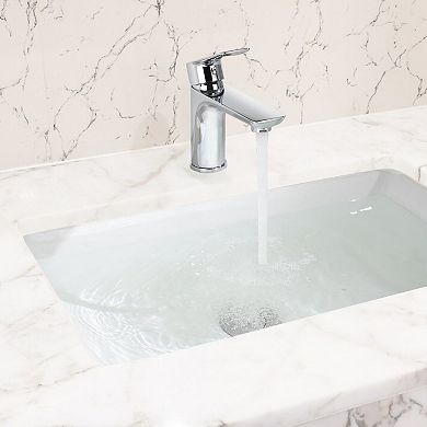 Pnronnc Chrome Single Handle Bathroom Sink Faucet Lavatory Basin Faucet