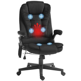 Pnronnc Velvet Massage Office Chair High Back Reclining Desk Chair with Remote