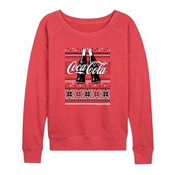 Women's Coca-Cola Holiday Cheers French Terry Long Sleeve Tee