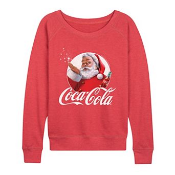 Women's Coca-Cola Santa Claus Vintage French Terry Long Sleeve Tee