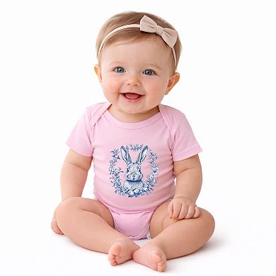 Blue Willow Bunny - Infant Short Sleeve Graphic Bodysuit