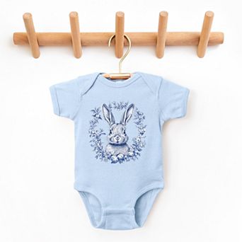 Blue Willow Bunny - Infant Short Sleeve Graphic Bodysuit