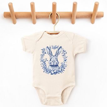 Blue Willow Bunny - Infant Short Sleeve Graphic Bodysuit