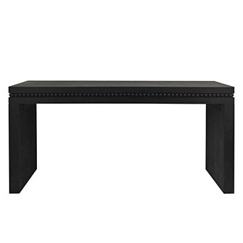 Pnronnc 64" Modern Wood Console Table with Beaded Trim Entryway Table