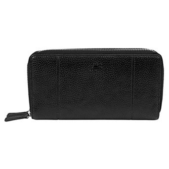 Mancini Fifth Avenue RFID Secure Double Zipper Wallet