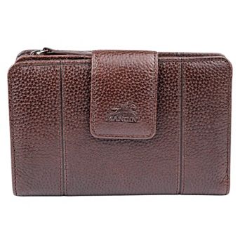 Mancini Fifth Avenue RFID Secure Medium Clutch Wallet