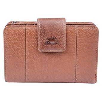 Mancini Fifth Avenue RFID Secure Medium Clutch Wallet