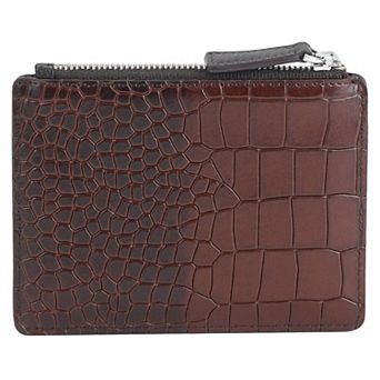Mancini Croco2 Card Case with Enhanced RFID Protection
