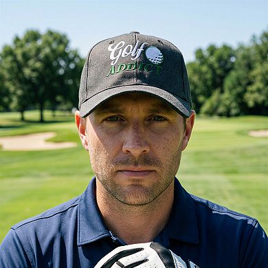 Golf Addict Hat Funny Sarcastic Golfing Graphic Novelty Cap