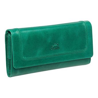 Mancini South Beach RFID Secure Quadruple Fold Wallet