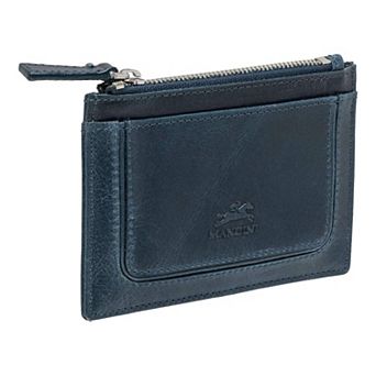 Mancini South Beach RFID Secure Card Case & Coin Pocket