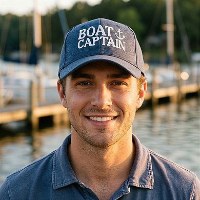Boat Captain Hat Funny Sarcastic Boater Graphic Novelty Cap