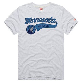 Unisex Homage Ash Minnesota Timberwolves Script Tri-Blend T-Shirt