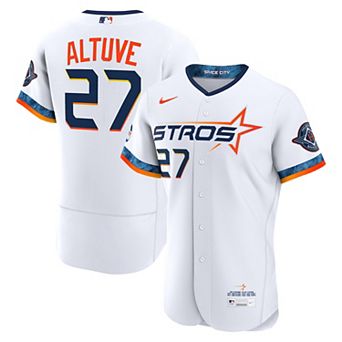 Men's Nike White Jose Altuve Houston Astros City Connect Authentic Sponsor Patch Jersey