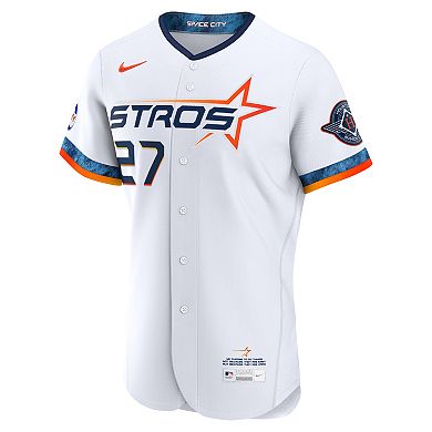 Men's Nike White Jose Altuve Houston Astros City Connect Authentic Sponsor Patch Jersey