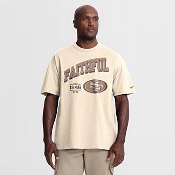 Men's Nike Natural San Francisco 49ers Vintage Mod Blown Away Max90 T-Shirt