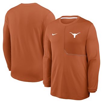Men's Nike Texas Orange Texas Longhorns 2026 Sideline Coaches UV Dri-FIT Long Sleeve Shirt