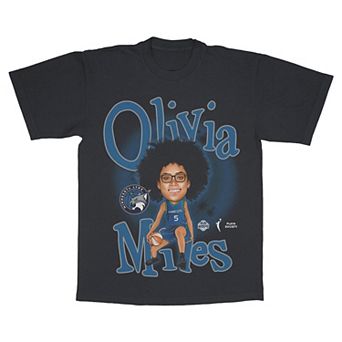 Unisex Playa Society Olivia Miles Black Minnesota Lynx Player T-Shirt