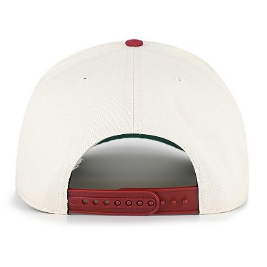Men's '47 Natural/Burgundy Washington Commanders Frame Out Two-Tone Hitch Adjustable Hat