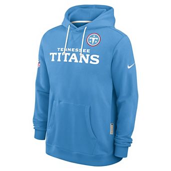 Men's Nike Light Blue Tennessee Titans Sideline Standard Issue Dri-FIT Hoodie