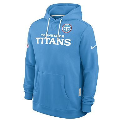 Men's Nike Light Blue Tennessee Titans Sideline Standard Issue Dri-FIT Hoodie