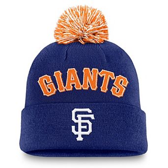 Men's Nike Royal San Francisco Giants Peak Cuffed Knit Hat with Pom