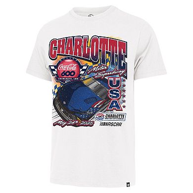 Men's '47 White Coca Cola 600 Franklin T-Shirt