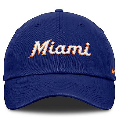 Men's Nike Deep Royal Miami Marlins Club Adjustable Hat