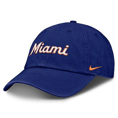 Men's Nike Deep Royal Miami Marlins Club Adjustable Hat