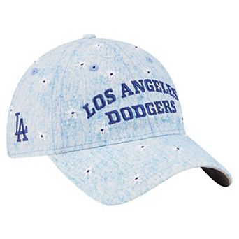 Women's New Era Light Blue Los Angeles Dodgers Daisy All Over 9TWENTY Adjustable Hat