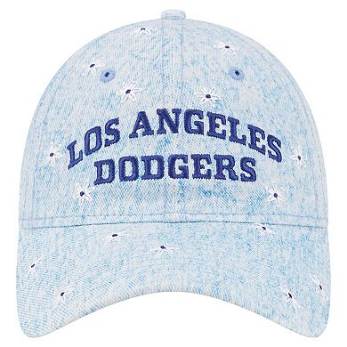 Women's New Era Light Blue Los Angeles Dodgers Daisy All Over 9TWENTY Adjustable Hat