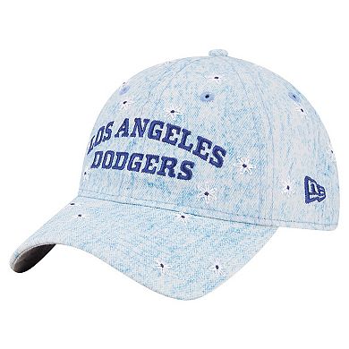 Women's New Era Light Blue Los Angeles Dodgers Daisy All Over 9TWENTY Adjustable Hat