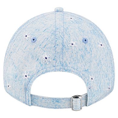 Women's New Era Light Blue Los Angeles Dodgers Daisy All Over 9TWENTY Adjustable Hat