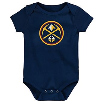 Newborn Outerstuff Navy Denver Nuggets Primary Logo Bodysuit