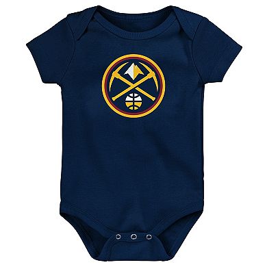 Newborn Outerstuff Navy Denver Nuggets Primary Logo Bodysuit