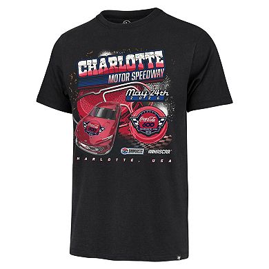 Men's '47 Black Coca Cola 600 Franklin T-Shirt
