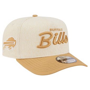 Men's New Era Cream Buffalo Bills Herringbone 9FIFTY A-Frame Snapback Hat