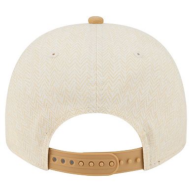 Men's New Era Cream Buffalo Bills Herringbone 9FIFTY A-Frame Snapback Hat