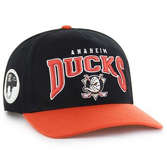 Men's '47 Black Anaheim Ducks Hard Hat Arch Hitch Adjustable Hat