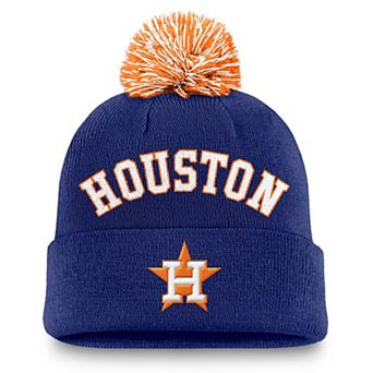 Men's Nike Royal Houston Astros Peak Cuffed Knit Hat with Pom