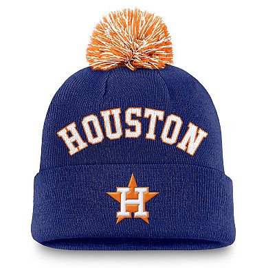 Men's Nike Royal Houston Astros Peak Cuffed Knit Hat with Pom