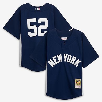 Youth Mitchell & Ness CC Sabathia Navy New York Yankees Mesh Batting Practice Jersey