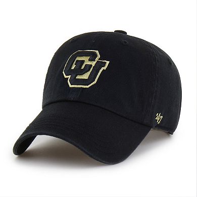 Men's '47 Black Colorado Buffaloes Clean Up Adjustable Hat