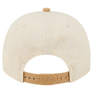 Men's New Era Cream Baltimore Ravens Herringbone 9FIFTY A-Frame Snapback Hat