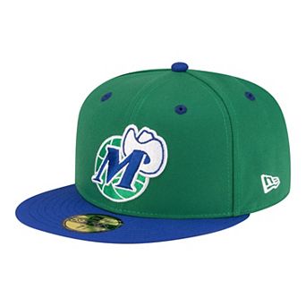 Men's New Era Green/Blue Dallas Mavericks 80s Throwback 59FIFTY Fitted Hat