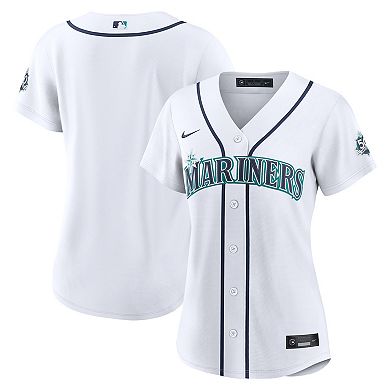 Women's Nike White Seattle Mariners Home 50th Season Stadium Jersey