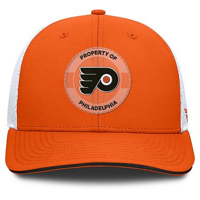 Men's Fanatics Orange/White Philadelphia Flyers Authentic Pro Rink Adjustable Hat