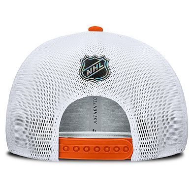Men's Fanatics Orange/White Philadelphia Flyers Authentic Pro Rink Adjustable Hat